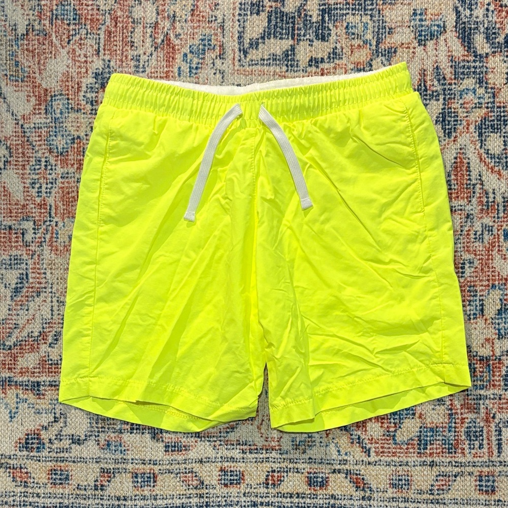 Cadets Neon Yellow Court Shorts SZ 12-14 (28-31” Waist) NWOT